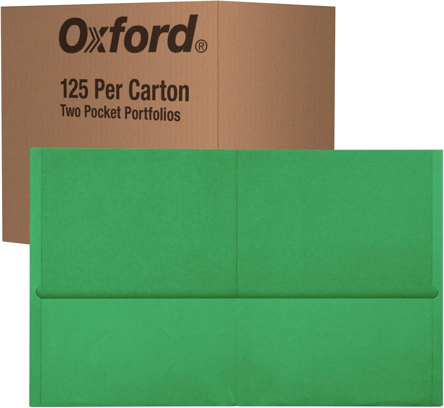 imageOxford 2 Pocket Folders Mega Box of 125 Textured Paper Folders Black Letter Size Essentials for School ampamp Teacher Supplies Lists 57542Assorted