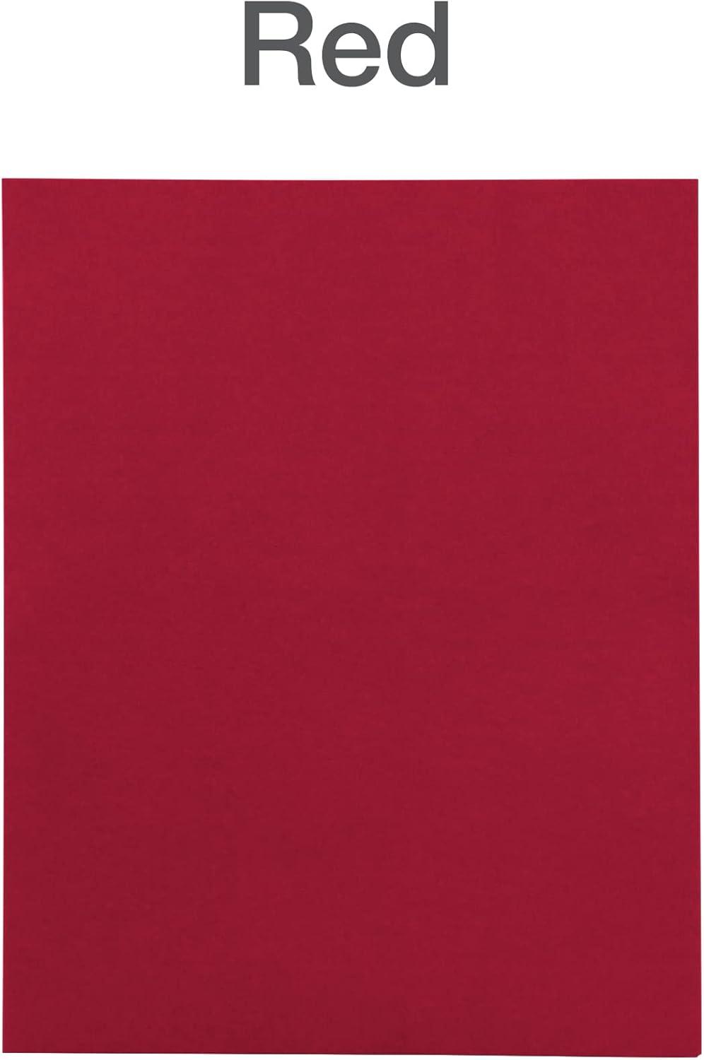 imageOxford 2 Pocket Folders Mega Box of 125 Textured Paper Folders Black Letter Size Essentials for School ampamp Teacher Supplies Lists 57542Red