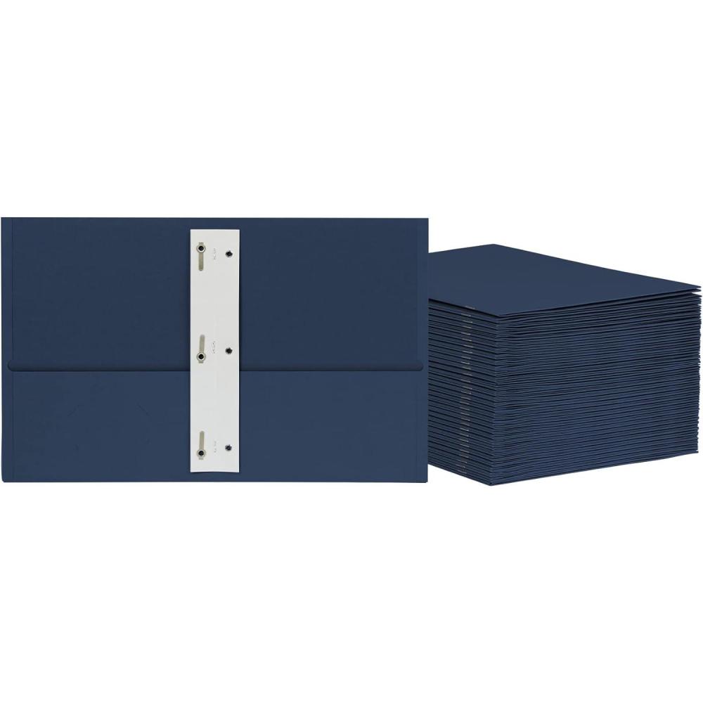 imageOxford 2 Pocket Folders wProngs Mega Box of 125 Textured Paper Folders Asst Colors Light Blue Green Yellow Orange Red Letter Size 57716Blue