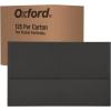 Oxford 2 Pocket Folders, Mega Box of 125, Textured Paper Folders, Black, Letter Size, Essentials for School & Teacher Supplies Lists (57542)(Black)