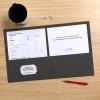 Oxford 2 Pocket Folders, Mega Box of 125, Textured Paper Folders, Black, Letter Size, Essentials for School & Teacher Supplies Lists (57542)(Black)
