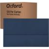 Oxford 2 Pocket Folders, Mega Box of 125, Textured Paper Folders, Black, Letter Size, Essentials for School & Teacher Supplies Lists (57542)(Blue)