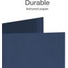Oxford 2 Pocket Folders, Mega Box of 125, Textured Paper Folders, Black, Letter Size, Essentials for School & Teacher Supplies Lists (57542)(Blue)