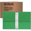 Oxford 2 Pocket Folders w/Prongs, Mega Box of 125, Textured Paper Folders, Asst Colors (Light Blue, Green, Yellow, Orange, Red), Letter Size (57716)(Assorted)