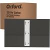 Oxford 2 Pocket Folders w/Prongs, Mega Box of 125, Textured Paper Folders, Asst Colors (Light Blue, Green, Yellow, Orange, Red), Letter Size (57716)(Black)