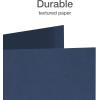Oxford 2 Pocket Folders w/Prongs, Mega Box of 125, Textured Paper Folders, Asst Colors (Light Blue, Green, Yellow, Orange, Red), Letter Size (57716)(Blue)