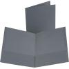 Oxford Linen Finish Two-Pocket Folders, Burgundy, Letter Size, 25 per Box(Gray)