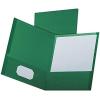 Oxford Linen Finish Two-Pocket Folders, Burgundy, Letter Size, 25 per Box(Hunter Green)