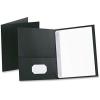 Oxford Two-Pocket Folders w/Fasteners, Yellow, Letter Size, 25 per Box (57709)(Dark Blue)