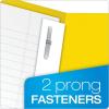 Oxford Two-Pocket Folders w/Fasteners, Yellow, Letter Size, 25 per Box (57709)(Yellow)