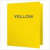 Oxford Two-Pocket Folders w/Fasteners, Yellow, Letter Size, 25 per Box (57709)(Yellow)