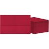 Oxford 2 Pocket Folders, Mega Box of 125, Textured Paper Folders, Black, Letter Size, Essentials for School & Teacher Supplies Lists (57542)(Red)