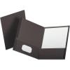 Oxford Linen Finish Two-Pocket Folders, Burgundy, Letter Size, 25 per Box(Gray)