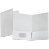 Oxford Linen Finish Two-Pocket Folders, Burgundy, Letter Size, 25 per Box(White)