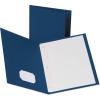 Oxford Two-Pocket Folders w/Fasteners, Yellow, Letter Size, 25 per Box (57709)(Blue)