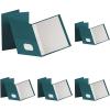 Oxford Two-Pocket Portfolios w/3-Tang Fasteners, Teal, Letter Size, 25 per Box, (57755EE)(Teal)