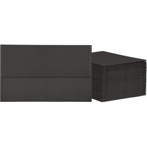 Oxford 2 Pocket Folders, Mega Box of 125, Textured Paper Folders, Black, Letter Size, Essentials for School & Teacher Supplies Lists (57542)(Black)