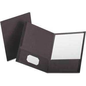 Oxford Linen Finish Two-Pocket Folders, Burgundy, Letter Size, 25 per Box(Gray)