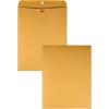 Quality Park 12 x 15-1/2 Clasp Envelopes, Clasp and Gummed Closures, for Oversized Papers, Drawings or Posters, 32 lb Kraft Paper, 100/Box (QUA37810)(12 x 15.5)