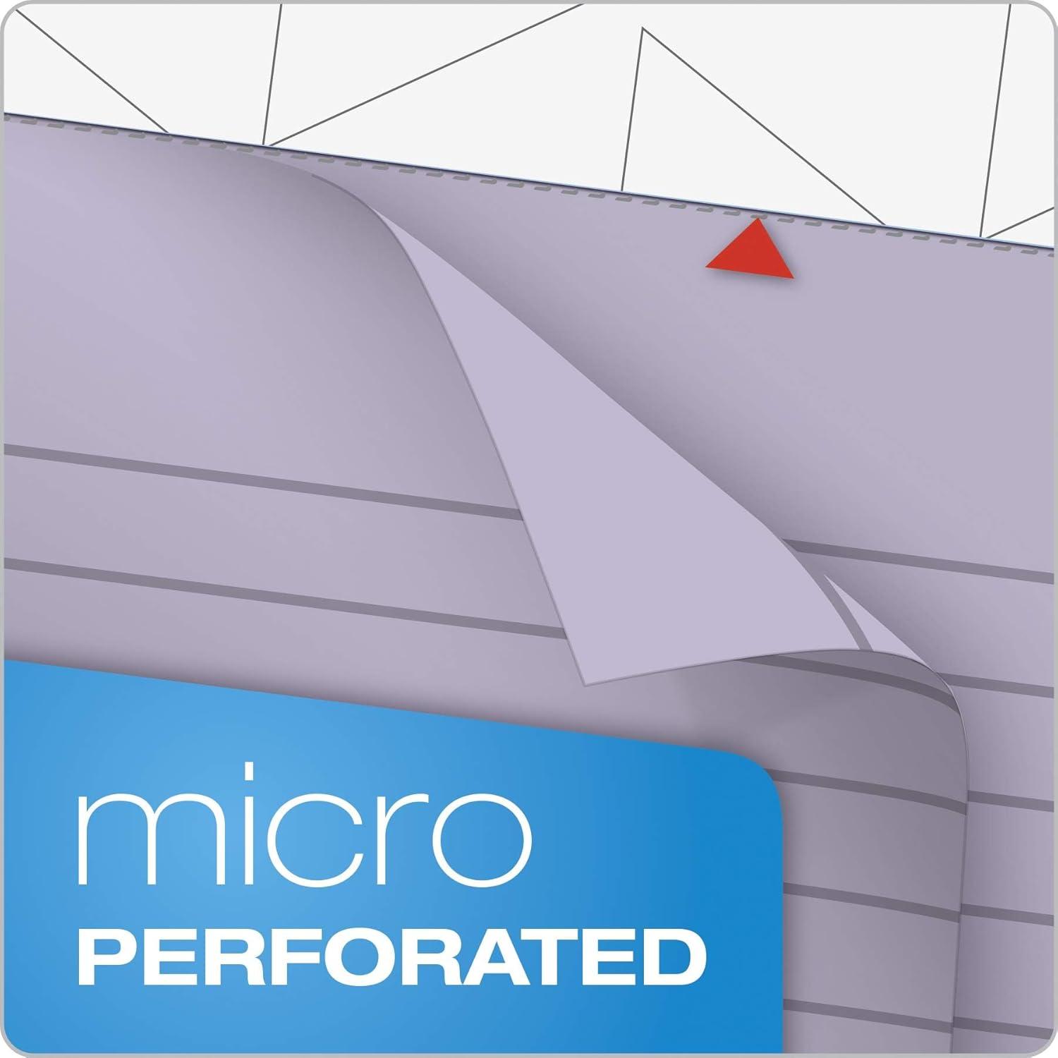 imageTOPS Prism Writing Pads 5x 8 Perforated Jr Legal Ruled Narrow 14 Spacing Orchid 50 Sheets 12 Pack 63040