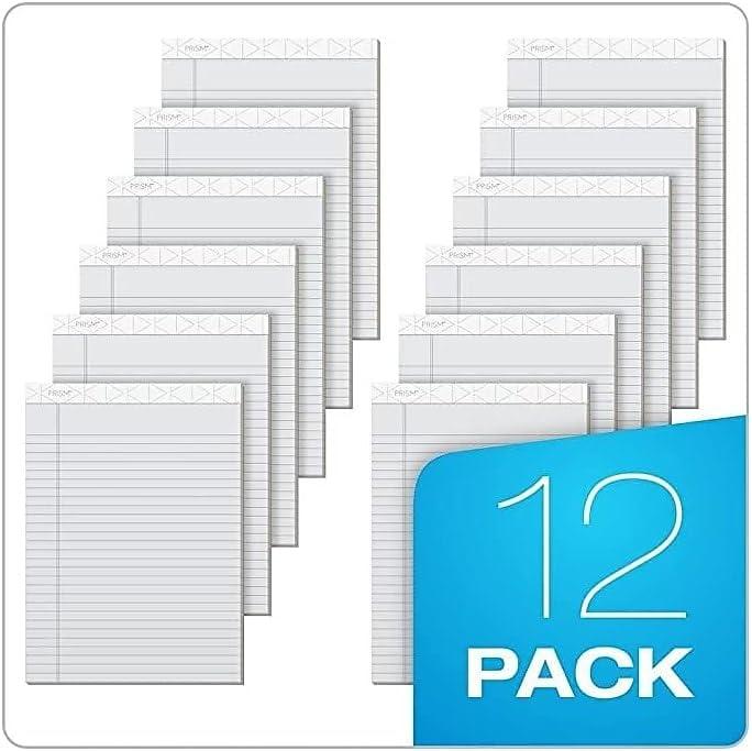 imageTOPS Prism Writing Pads 812quot x 1134quot Legal Rule Gray Perforated 50 Sheets 12 Pack 63160Gray
