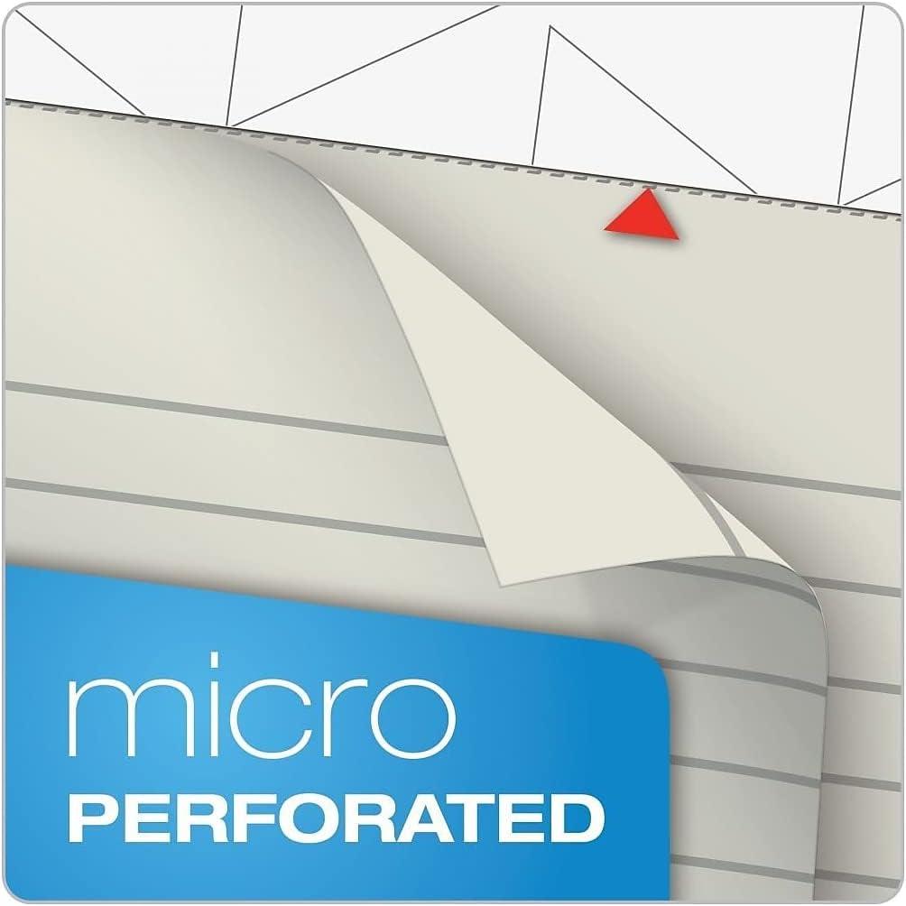 imageTOPS Prism Writing Pads 812quot x 1134quot Legal Rule Gray Perforated 50 Sheets 12 Pack 63160Ivory