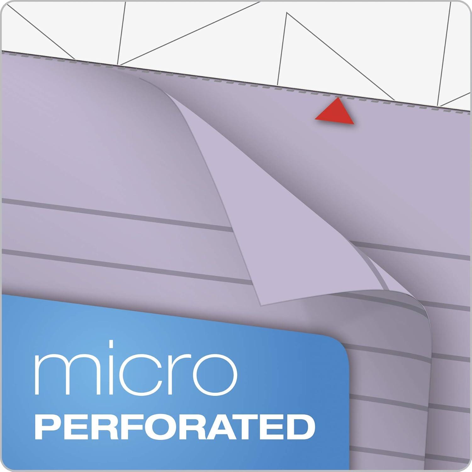 imageTOPS Prism Writing Pads 812quot x 1134quot Legal Rule Gray Perforated 50 Sheets 12 Pack 63160Orchid