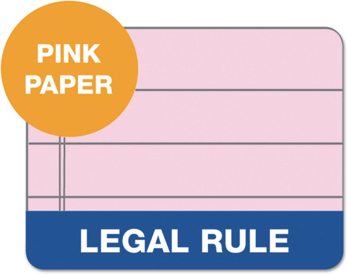 imageTOPS Prism Writing Pads 812quot x 1134quot Legal Rule Gray Perforated 50 Sheets 12 Pack 63160Pink