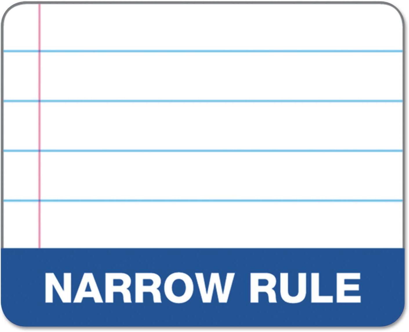 imageTops Docket Writing Pads with 100 Sheets ExtraStrong Back 812quot x 1134quot Perforated Canary Law Rule 100 Sheets 6 Pack 633968 12 x 11 34