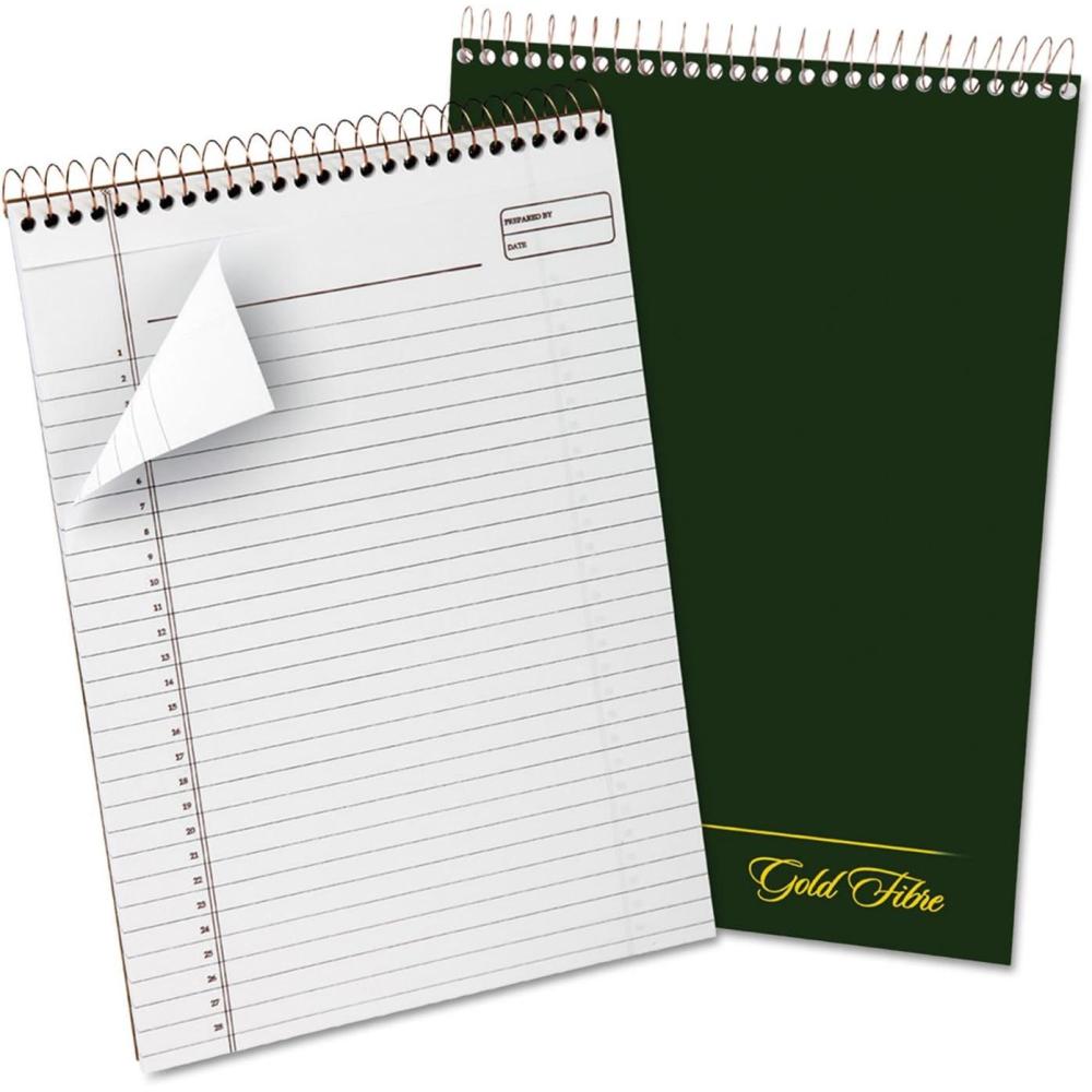 imageAmpad Gold Fibre Classic Wirebound Planner Pad Size 812 x 1134 Red Cover Legal Ruling  70 Sheets per Pad 20811White