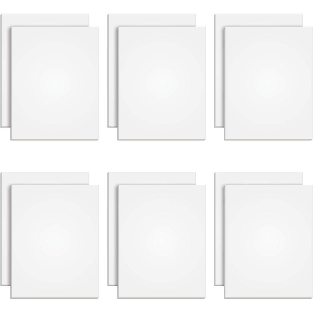 imageTOPS The Legal Pad Plus Writing Pads GlueTop 812quot x 11quot Blank 50 Sheets 12 Pack 71520  White