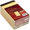 Ampad 20004 Gold Fibre Writing Pads, College/Medium, 5 x 8, Canary, 50 Sheets (Case of 12 Pads)