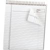 Ampad Gold Fibre Classic, Wirebound Planner Pad, Size 8-1/2 x 11-3/4, Red Cover, Legal Ruling , 70 Sheets per Pad (20-811),White