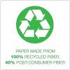 TOPS 74880 Second Nature Recycled Pads, 8 1/2 x 11 3/4, White, 50 Sheets (Pack of 12)(8 1/2″ x 11 3/4″)