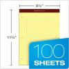 TOPS Docket Gold Writing Pads, 8-1/2″ x 11-3/4″, Narrow Rule, Canary Paper, 3-Hole Punched, 100 Sheets, 2 Pack (99716)(8-1/2″ x 11-3/4″)