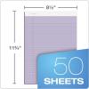 TOPS Prism Writing Pads, 8-1/2″ x 11-3/4″, Legal Rule, Gray, Perforated, 50 Sheets, 12 Pack (63160)(Orchid)