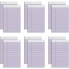 TOPS Prism+ Writing Pads, 5x 8, Perforated, Jr. Legal Ruled, Narrow 1/4 Spacing, Orchid, 50 Sheets, 12 Pack (63040)