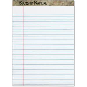 TOPS 74880 Second Nature Recycled Pads, 8 1/2 x 11 3/4, White, 50 Sheets (Pack of 12)(8 1/2″ x 11 3/4″)