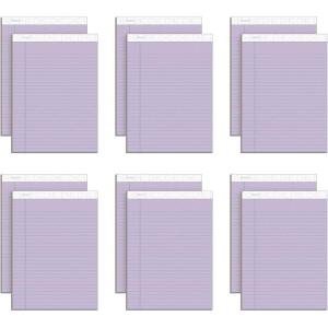 TOPS Prism Writing Pads, 8-1/2″ x 11-3/4″, Legal Rule, Gray, Perforated, 50 Sheets, 12 Pack (63160)(Orchid)