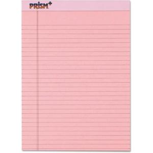 TOPS Prism Writing Pads, 8-1/2″ x 11-3/4″, Legal Rule, Gray, Perforated, 50 Sheets, 12 Pack (63160)(Pink)