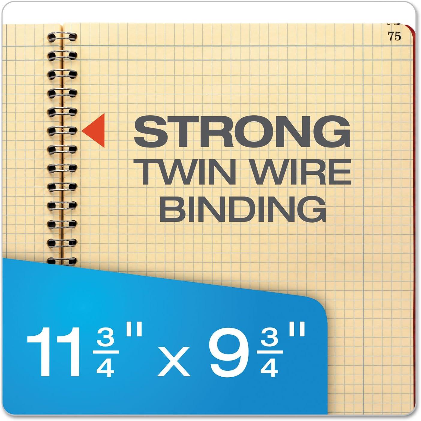 imageAmpad Computation Book 4x4 Quad Ruled 76 Sheets 1134quot x 914quot