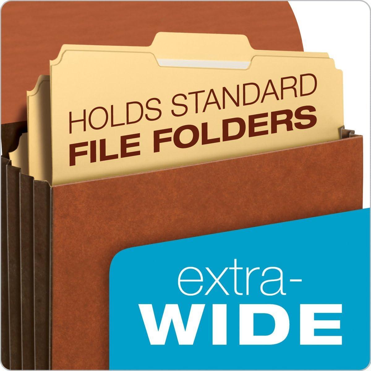 imagePendaflex GlobeWeisPendaflex Heavy Duty File Wallets Extra Wide 7Inch Expansion Elastic Cord Closure Letter Size Brown 5Count CL1084GLHDPack of 25