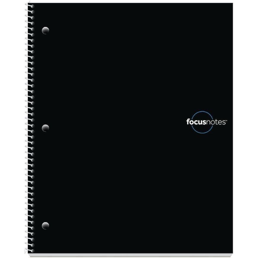 imageOxford FocusNotes Note Taking System 1Subject Notebook 11 x 9 Inches White 100 Sheets 90223  Black1