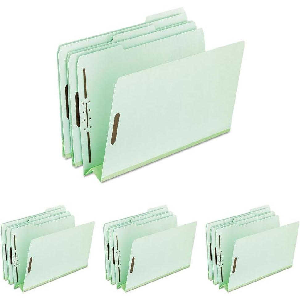 imagePendaflex 17182 Pressboard Folders 2 Fasteners 3quot Expansion 13 Tab Letter Green Box of 2511 12 x 9 x 12 Pack of 4
