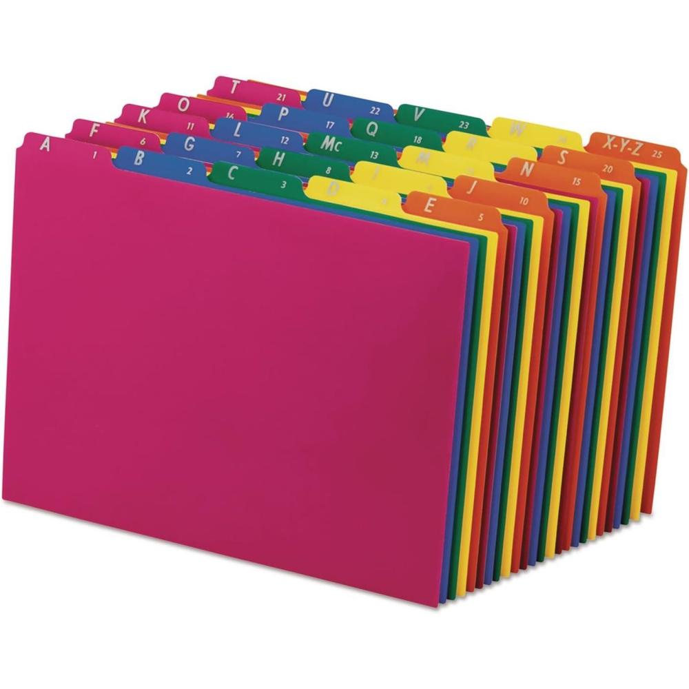 imagePendaflex 40142 Top Tab File Guides AlphaAZ 15 Tab Polypropylene Letter Set of 251 Pack
