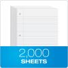 Oxford Loose Leaf Paper, Filler Paper, Notebook Paper, 8″ x 10-1/2″, Wide Rule, 3-Hole Punched, 2,000 Sheets for 3 Ring Binders, 4 Packs of 500, White (62379)