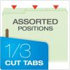 Pendaflex 17182 Pressboard Folders, 2 Fasteners, 3″ Expansion, 1/3 Tab, Letter, Green (Box of 25)(11 1/2″ x 9″ x 12″ (Pack of 4))