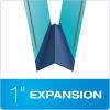 Pendaflex FP313 Pressboard Folders, 2 Fasteners, 1″ Expansion, 1/3 Tab, Legal, Blue (Box of 25)