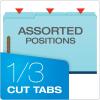 Pendaflex FP313 Pressboard Folders, 2 Fasteners, 1″ Expansion, 1/3 Tab, Legal, Blue (Box of 25)
