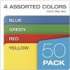 Pendaflex File Jackets, Color File Folders with 2 inch Expanding Sides, Color Assortment May Vary, Letter Size, Straight Cut Tab, 50/Box (B3043DTAST)(File Folders)